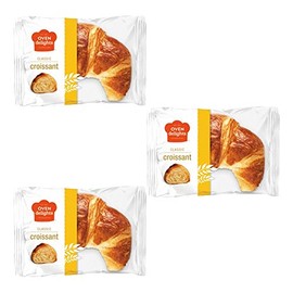 Oven Delights Bakehouse Classic Croissant, Buttery, flaky, yeasty that it will make your morning breakfast much more delicious.(Pack of 3)
