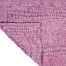 Bath Mat - 60x24-Inch Plush Cotton Bathroom Runner - Machine Washable Bath Mats for Bathroom, Kitchen, or Laundry Room by Lavish Home (Pink)