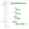 Cable Ties Heavy Duty 600mm×9mm, 100 Pcs Self-Locking Long Tie