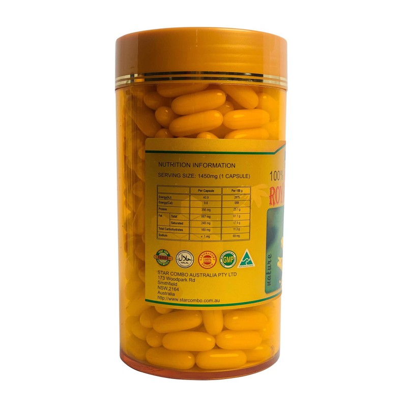 Costar Royal Jelly Supplement 1450mg – 365 Capsules – Rich