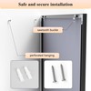 ANYHI Square Bathroom Mirror, 24x24 Inch Square Wall Mounted Mirror,