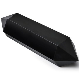 QINJIEJIE Obsidian Stones Hexagonal Gemstones Healing Stones Natural Crystals Stone Hexagonal Dots Crystal Reiki Meditation Gemstone 6-7 cm 1 Piece