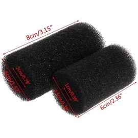 Sluswallow 5Pcs Black Aquarium Filter Sponges,Aquarium Pre-Filter Sponges Filter Intake Sponge Strainer Foam Guard Cover for Freshwater and Saltwater Fish Tank, Aquarium Pumps and Filters