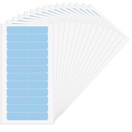 Sajoo 180 Pieces Hair Extension Tape Tabs, Double Sided Replacement Tape Adhesive for Hair Extensions Wigs Supplies (Blue)