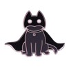 Cool Black Bat Cat Brooch Enamel Pin badge for Backpacks