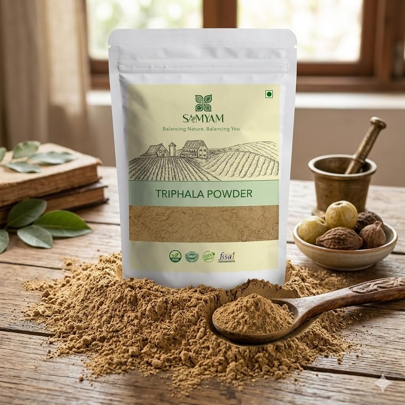 Samyam Triphala Powder, 500g (1.1 lb) pack | For Digestion