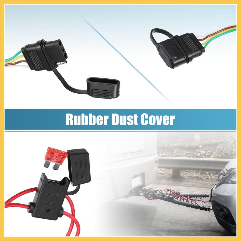 REPAIROCK 1 Set 118494 4-Pin Trailer Wiring Harness for Ford