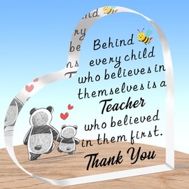 AMZQ Thank You Teacher Gifts for Women, Teacher Graduation Party Gift from Student, Teacher Office Desk Decoration Signs, Back to School Teachers Day Gifts, Best Teacher Keepsake