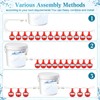 Tiangrid Complete Set Pipeline Automatic Poultry Nipple Waterer, 1/2" PVC