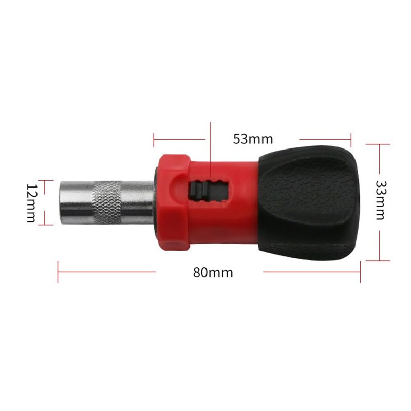 TOVINANNA 2pcs 6.35mm Driver Handle Bit Holder Driver Handle 6.35mm