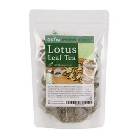 [GNTea] Vegan Lotus Leaf tea 30 teabags (pack of 1) 1.06oz, Triangle teabag (PLA), Handmade Roasting Leached tea