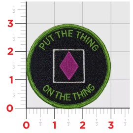 AIR FORCE V-22 OSPREY PUT THE THING ON THE THING EMBROIDERED PATCH HOOK & LOOP