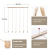 Love-Kankei Wooden Collage Picture Frame with 30 Small Wooden Clips