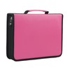 Durable PU Leather Fabric Pencil Case Zipper Pen Bag Art