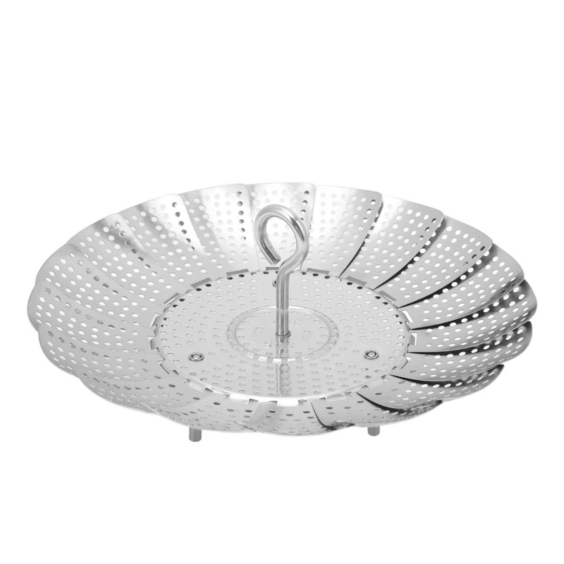 Foldable Vegetable Steam Basket No Warping 304 Stainless Steel Folding