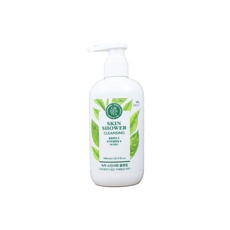 Man Holding Flowers 252OLB54 Green Tea Skin Shower 500ml /