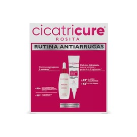 CICATRICURE KIT Rosita, Sérum Facial 30ml + Crema antiarrugas 60g, Rutina Antiarrugas que disminuye arrugas y líneas de expresión en 2 semanas