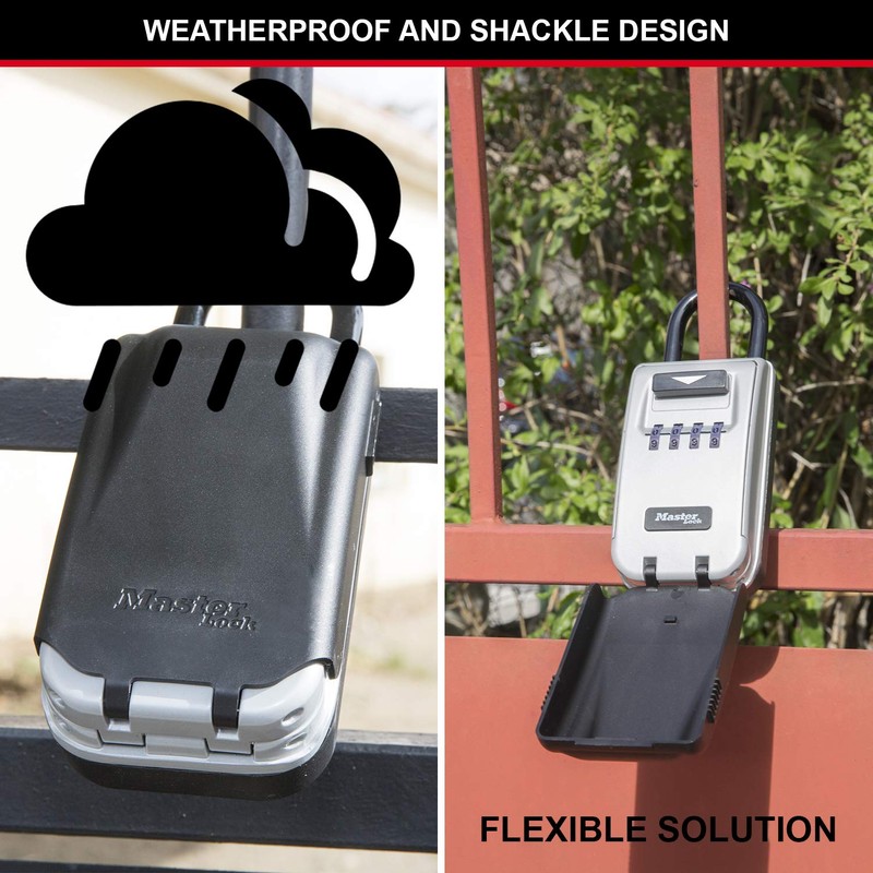 MASTER LOCK Portable Light Up Dial Key Safe with Shackle,
