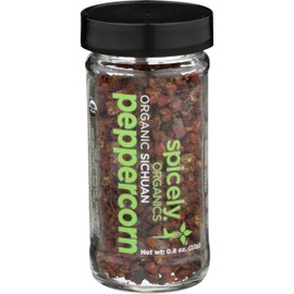 Spicely Organic Peppercorn Sichuan Whole 0.80 Ounce Jar Certified Gluten Free
