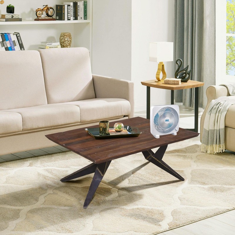 Seasons Comfort 9 Inch Tabletop Box Fan, 3 Speeds, Quiet