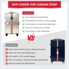 CPCOIN Luggage Connector Straps Adjustable Travel Belts with Ladderlock Buckle