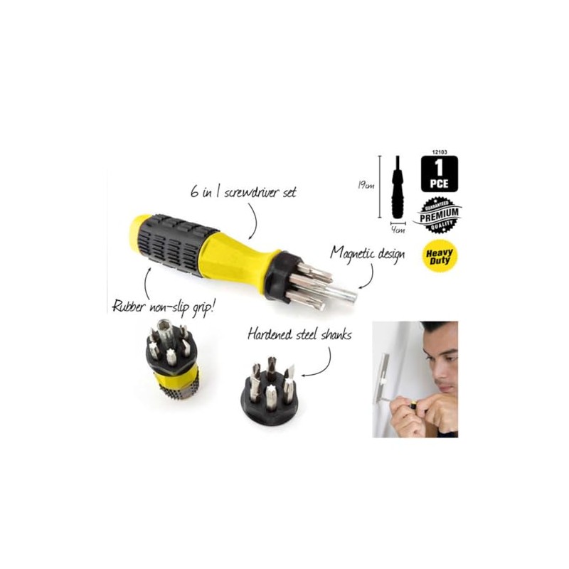OZSTOCK Ratchet Screwdriver Set 1pcs/2pcs, Scalable Bit Screwdriver Set，Mini Screwdriver