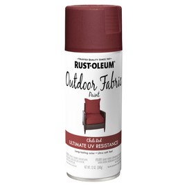 Rust-Oleum Outdoor Fabric Spray Paint, 12 oz, Chili Red (Pack of 1)