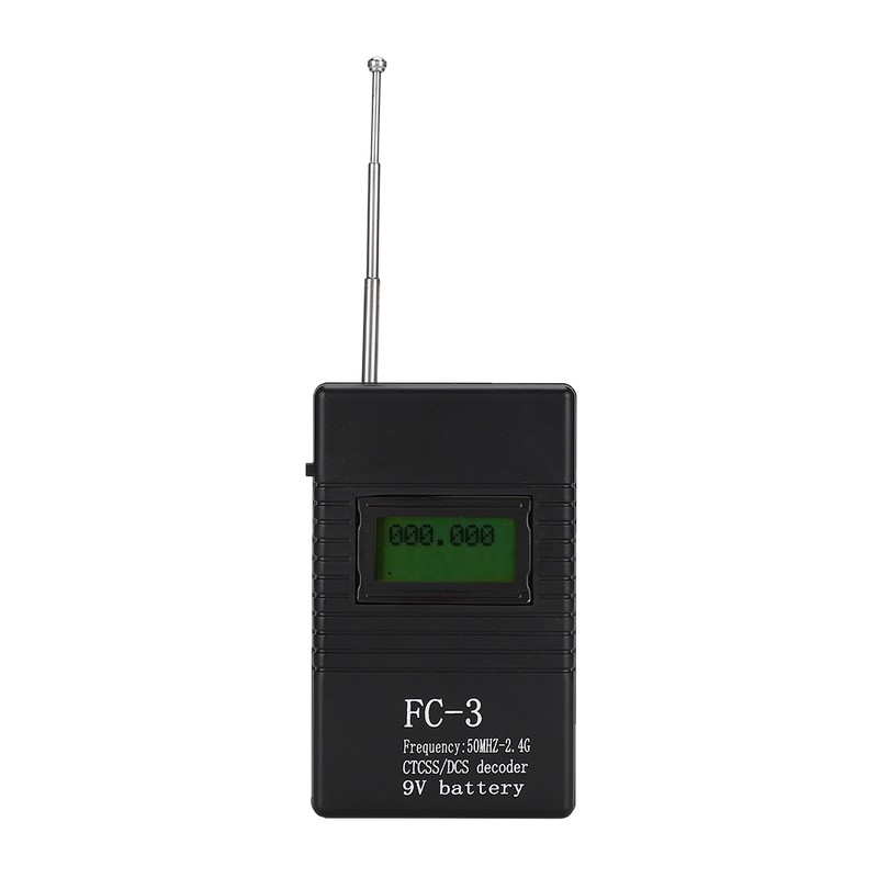 Portable Walkie Talkie RF Power Frequency Counter Meter Tester Decoder