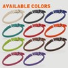 Dogline Soft and Padded Rolled Round Leather Collar for Dogs
