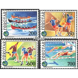 Denmark - Faroe Islands 186-189 (complete.issue.) 1989 International Sports Games (Stamps for collectors) Water sports