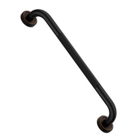20 Inch Bronze Shower Grab Bar Oil Rubbed Black, Munzong Antique Brass Bathroom Grab Bar w/Anti-Slip Knurled Grip, Bathroom Balance Bar, Safety Handrail Support, Injury Elderly Senior Assist Handle