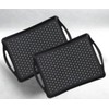 Non Slip Serving Tray with Handles, Food-Safe Platters for Snack