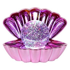 Sea Shell Lamp Pearl Metallic Pink Night Mood Light Clam LED Colour Changing