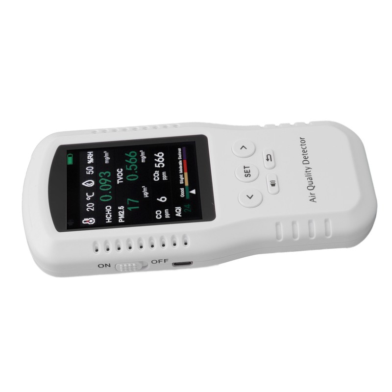 USB Air Quality Tester High Accuracy with 3.2in LCD PM2.5