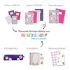 Papierdrachen 2 high-quality school folders for children, DIN A4, unicorn