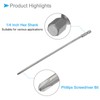 CoCud Phillips Cross Screwdriver Bits, PH2 200mm Long 1/4" Hex