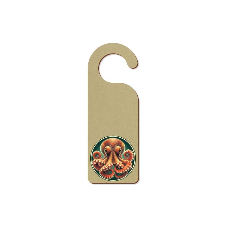 'Angry Octopus' 200mm x 72mm Door Hanger/Sign (DH00045839)