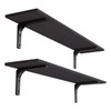 DINZI LVJ Long Wall Shelves, 39.4Inch Wall Mounted Shelves Set