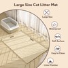 Garoopion Silicone Cat Litter Trapping Mat, Large Waterproof 34" X