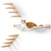 Cat Scraching Post Wall Shelves Set of 3 –1 Floating