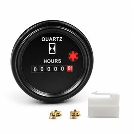 HiSport Hour Meter 12-36V DC AC Boat Marine Quartz Round