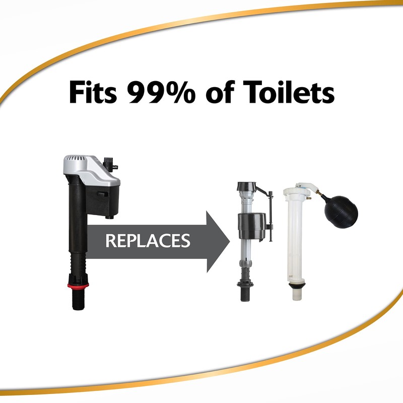 Korky QuietFILL Platinum Toilet Fill Valve - Universal Fits 99%
