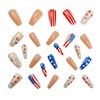 BHOOKA 4th of July Press on Nails Medium Coffin Independence