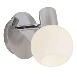 Brilliant Tiara 15610/13 Wall-Mounted Spotlight E14 1x Maximum 40 W Bulb Iron/White