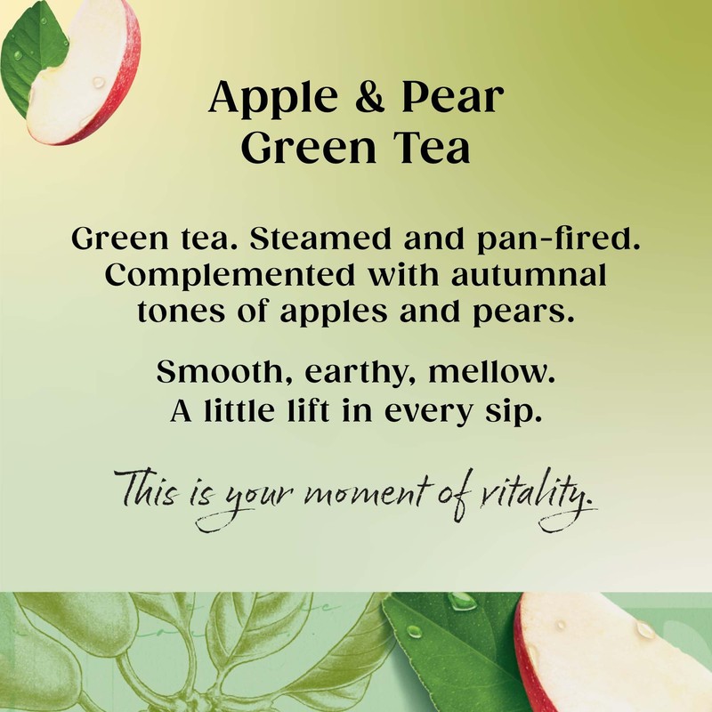 Twinings Green Tea, Apple and Pear 80 Tea Bags (Multipack