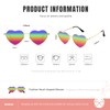 Eiuizah Polarized Heart Sunglasses for Women Men - Cute Trendy