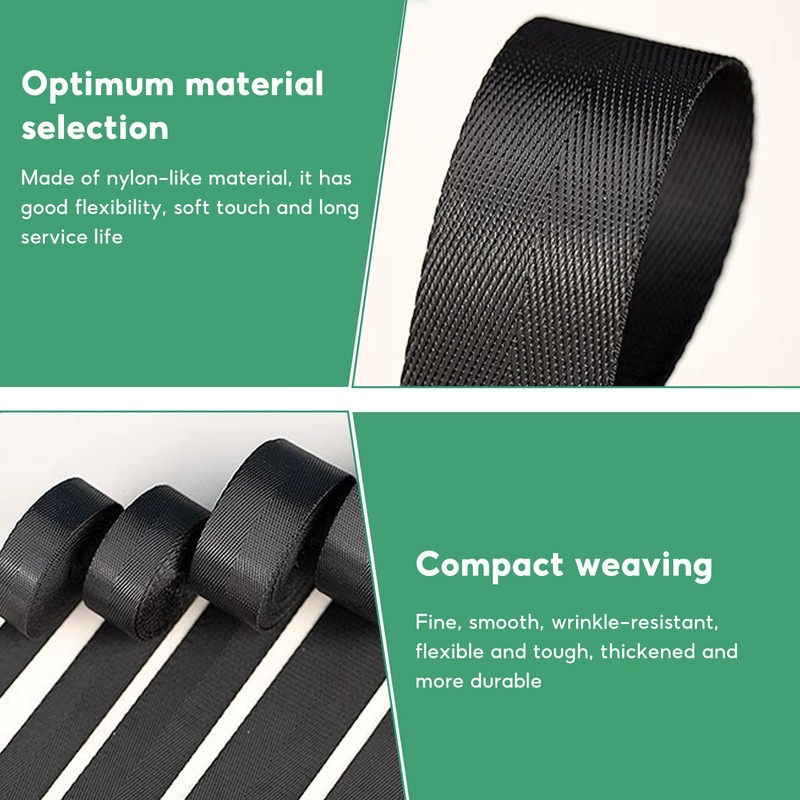 lbxtswpl Nylon Heavy Webbing Strap, 5M Flat Side Release Buckles,