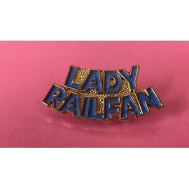 Railroad Hat-Lapel Pin/Tac -Lady Railfan -  #1724 -NEW