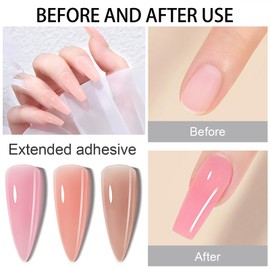 Complete Poly Gel Nail Kit for Beginners - 3 Colors, 15ml Nail Extension & Builder Gel, Includes Nail Clips & Art Tools - Easy DIY Nail Extension Set