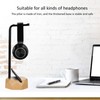 Headphone Holder Solid Wooden Headset Stand Rack Desktop Earphone Hanger